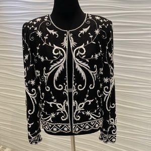 Evening Jacket (Silk) (Embroidered with some beeding)